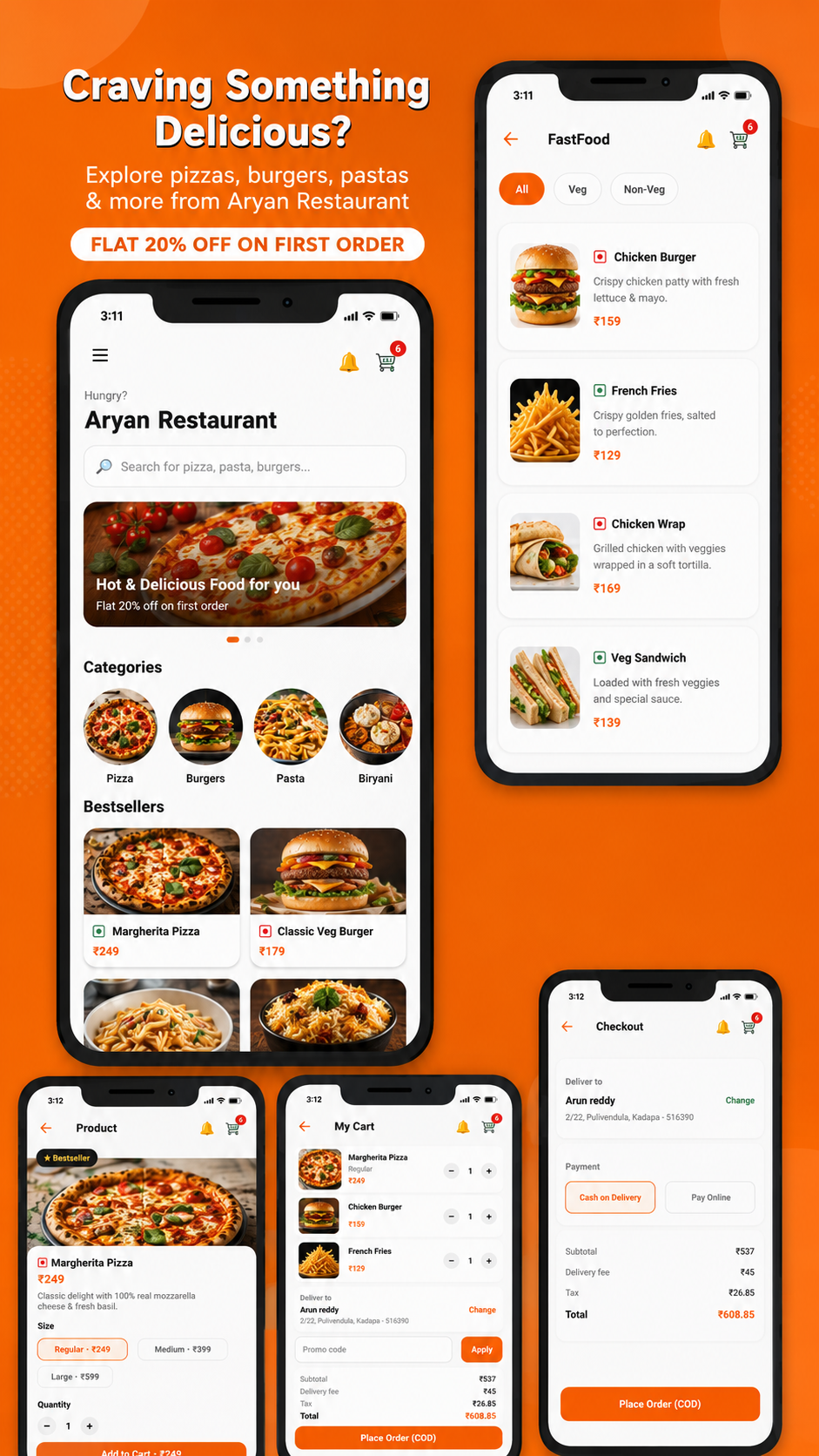A branded customer ordering app