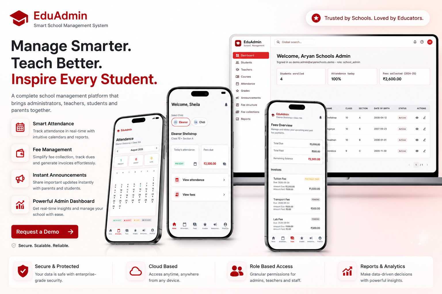 Aryan Schools app preview